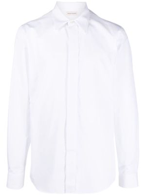 Alexander McQueen pointed-collar cotton shirt - White