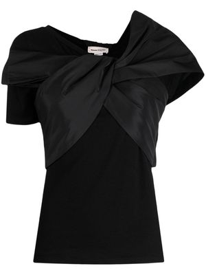 Alexander McQueen Pre-Owned 2010s knot-detail T-shirt - Black