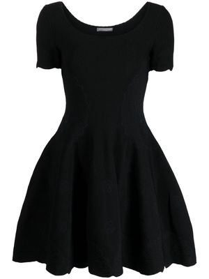 Alexander McQueen Pre-Owned 2010s short-sleeve flared minidress - Black