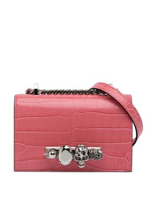 Alexander McQueen Pre-Owned mini Skull Jeweled crossbody bag - Pink