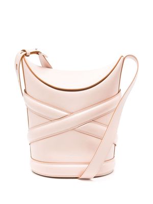 Alexander McQueen Pre-Owned The Curve leather bucket shoulder bag - Pink