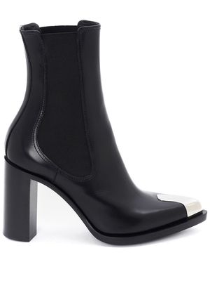 Alexander McQueen Punk 90mm leather Chelsea boots - Black