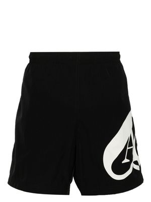 Alexander McQueen Seal-print swim shorts - Black