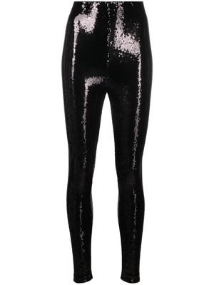 Alexander McQueen sequin-embellished leggings - Black