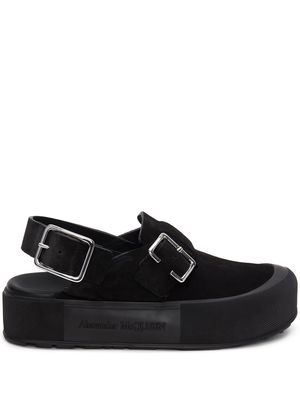 Alexander McQueen side buckle-fastening sandals - Black
