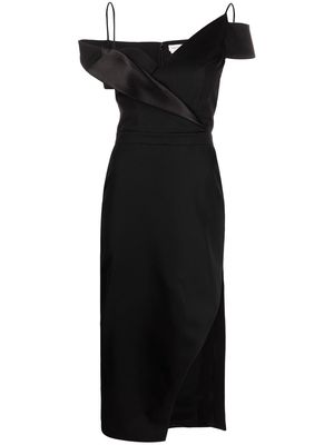 Alexander McQueen side-slit midi dress - Black