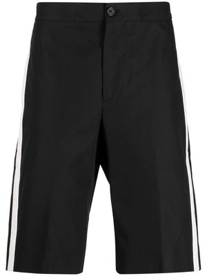 Alexander McQueen side-stripe Bermuda shorts - Black
