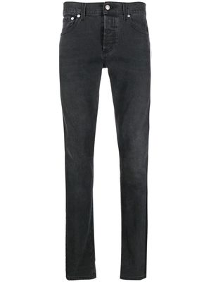Alexander McQueen side stripe-print skinny jeans - Grey
