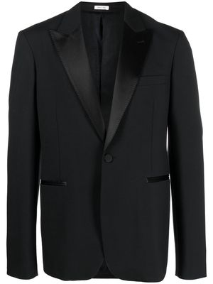 Alexander McQueen single-breasted fitted blazer - Black