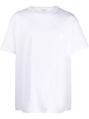 Alexander McQueen skull patch cotton t-shirt - White