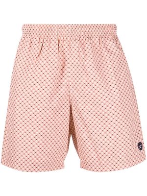 Alexander McQueen skull-print swim shorts - Pink