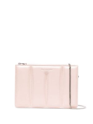 Alexander McQueen Slash leather shoulder bag - Pink