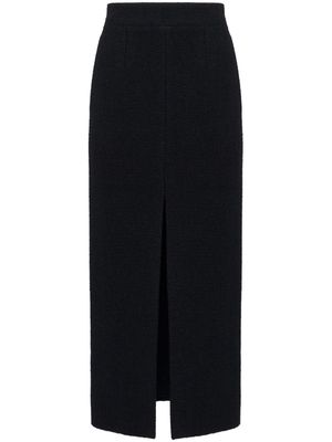 Alexander McQueen Slashed pencil midi skirt - Black