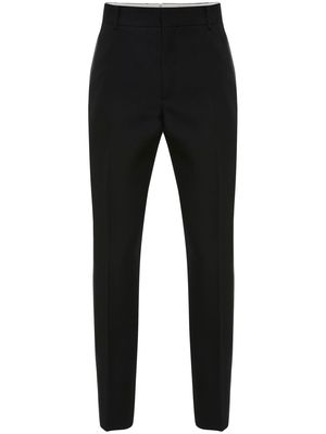 Alexander McQueen slim-cut woollen trousers - Black