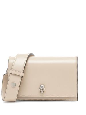 Alexander McQueen small The Biker Skull shoulder bag - Neutrals