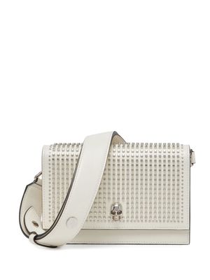 Alexander McQueen small The Biker Skull shoulder bag - White