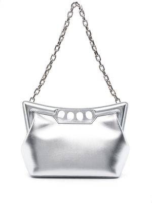 Alexander McQueen small The Peak shoulder bag - Silver