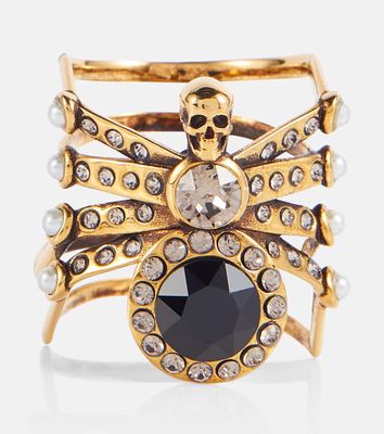 Alexander McQueen Spider embellished ring
