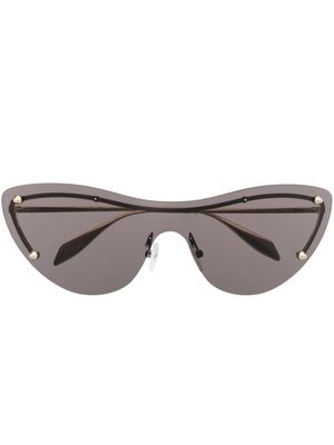 Alexander McQueen Spike Studs cat-eye sunglasses - Gold