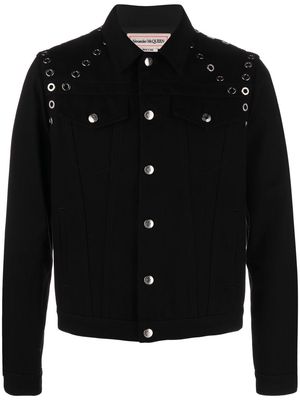 Alexander McQueen studded denim jacket - Black