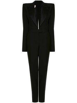 Alexander McQueen tailored peak-lapel jumpsuit - Black