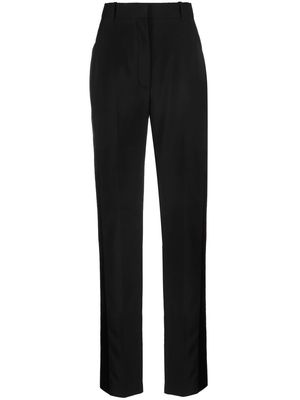 Alexander McQueen tailored wool high-waist trousers - Black