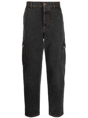 Alexander McQueen tapered cargo-pocket jeans - Grey