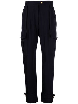 Alexander McQueen tapered cargo trousers - Blue