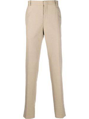 Alexander McQueen tapered mid-rise tailored trousers - Neutrals