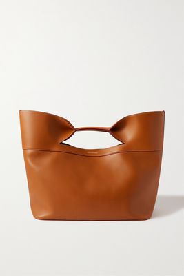Alexander McQueen - The Bow Leather Tote - Brown