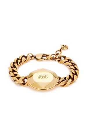 Alexander McQueen The Faceted Stone chain bracelet - Gold