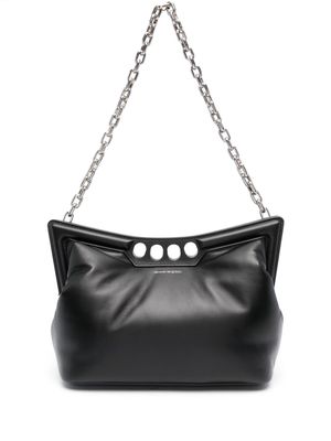 Alexander McQueen The Grip leather shoulder bag - Black