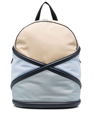Alexander McQueen The Harness leather backpack - Neutrals