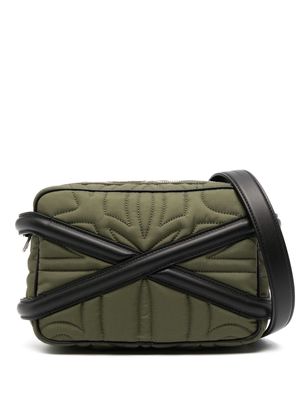 Alexander McQueen The Harness quilted camera bag - Green