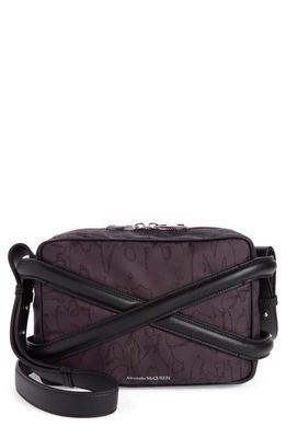 Alexander McQueen The Harness Textile & Faux Leather Camera Bag in Black