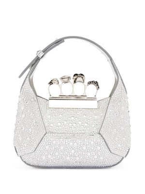 Alexander McQueen The Jewelled crystal mini bag - Silver