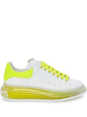 Alexander McQueen transparent-sole low-top sneakers - White