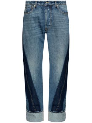 Alexander McQueen Twisted straight-leg jeans - Blue