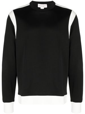 Alexander McQueen two-tone panelled sweatshirt - Black