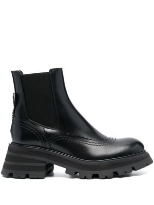 Alexander McQueen Wander leather Chelsea boots - Black