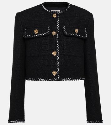 Alexander McQueen Wool-blend tweed jacket