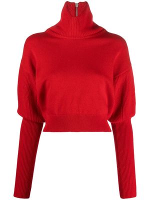 Alexander McQueen wool cashmere-blend jumper - Red