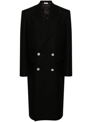 Alexander McQueen wool double-breasted coat - Black