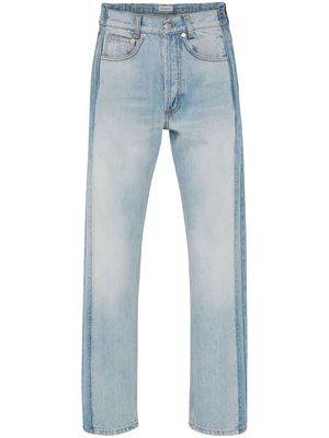 Alexander McQueen Worker Patched straight-leg jeans - Blue