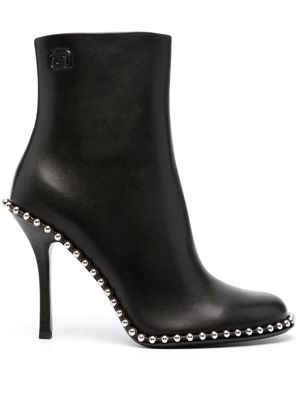 Alexander Wang 110mm stud-embellished leather ankle boots - Black