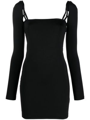 Alexander Wang adjustable-strap square-neck minidress - Black