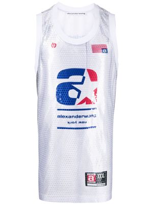 Alexander Wang Astar Basketball sleeveless tank top - White