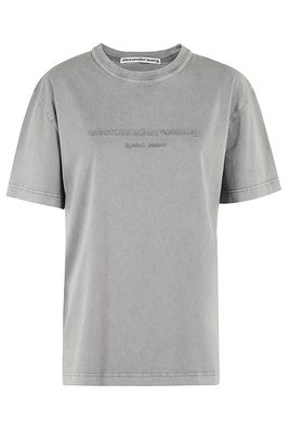 Alexander Wang Bicolor Acid Tee With Embossed Logo