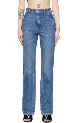 Alexander Wang Blue High-Rise Jeans