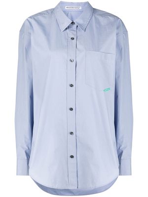 Alexander Wang boyfriend cotton shirt - Blue